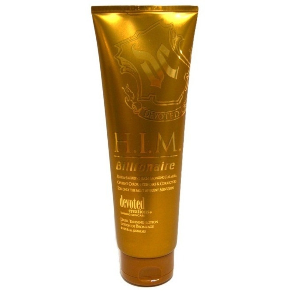 Devoted Creations HIM Billionaire Mens Dark Tanning Lotion Bronzer 8.5 oz